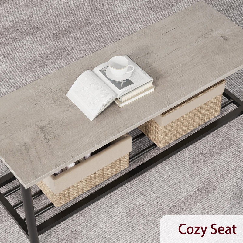 ✅Dining Table Set for 4 Kitchen Table and 2 Chairs with Storage Bench Dining Set gallery