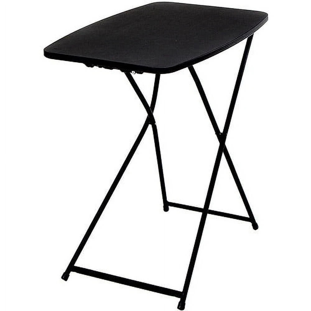 Mainstays 26" Adjustable Height Personal Folding Table, Black gallery