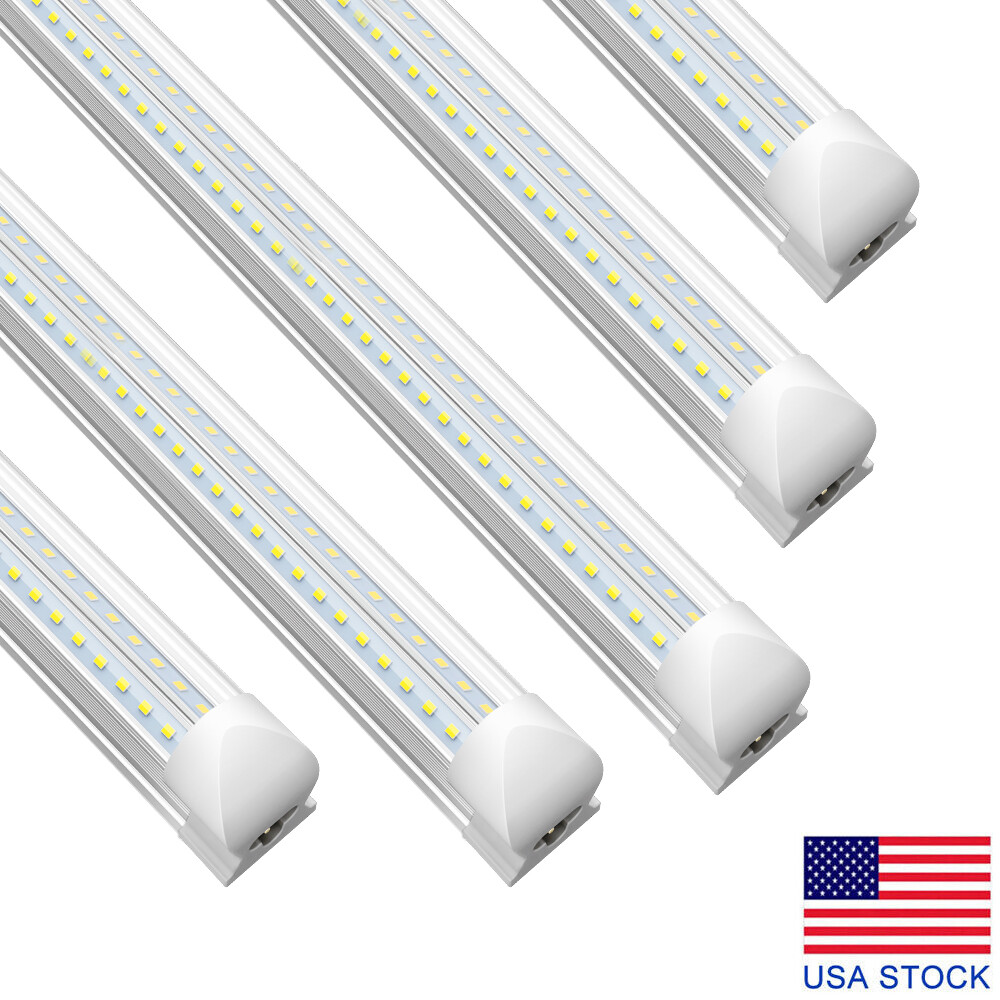 4~100PCS T8 4FT~8FT LED Shop Lights 6500K T8 4FT LED Tube Light Bulb Power Cable gallery