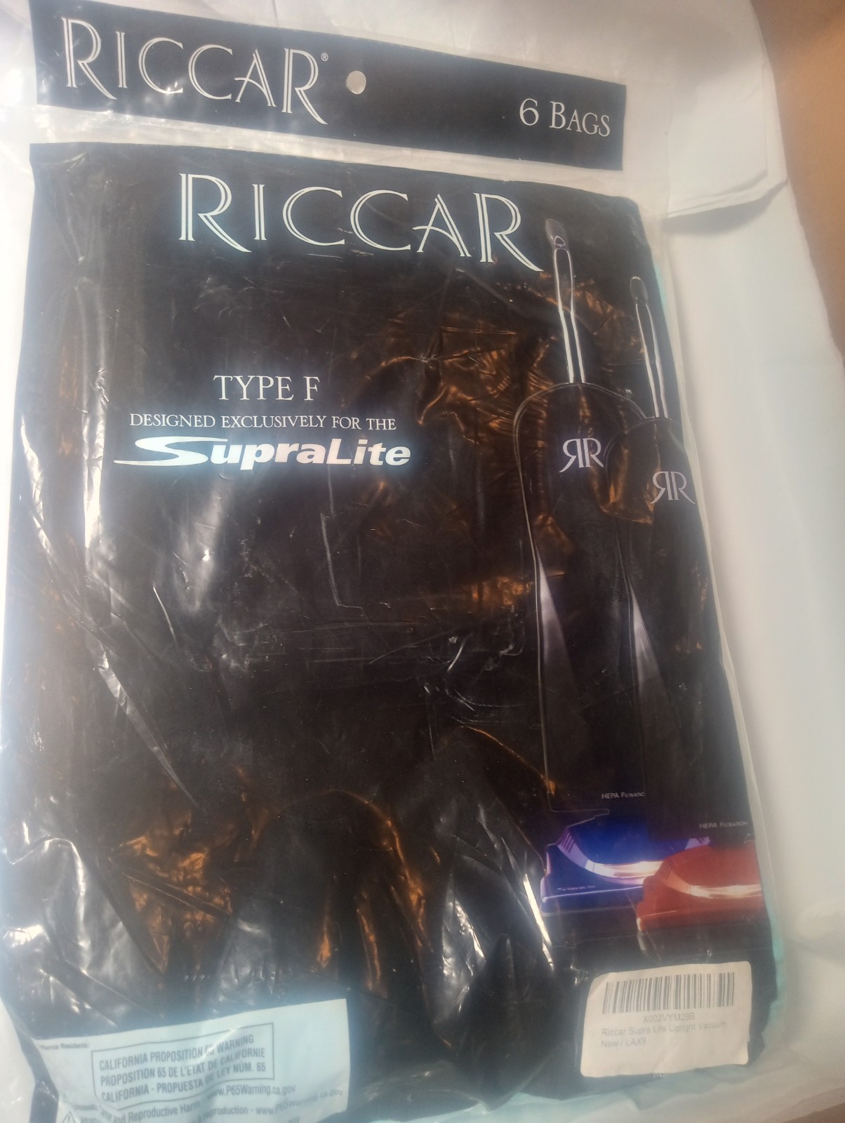 Riccar Type F Supralite Vacuum Bags Replacement ( See The Pictures For Details) gallery