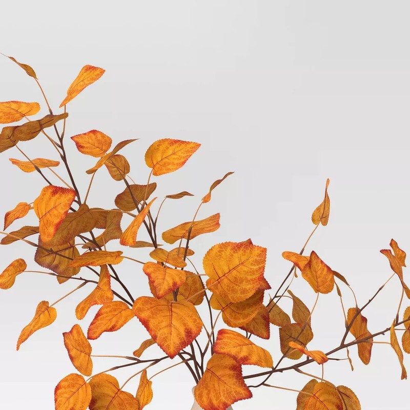 Large Orange Fall Leaf Artificial Plants Arrangement - Threshold gallery