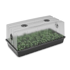 Humidity Dome Germination Kit with Large Clear Dome, 6×12 Cell Seedling Tray