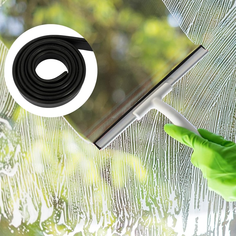 4 Rolls Rubber Replacement Blades, 41 Inch Squeegee Blade x3, 18 Inch x1, gallery