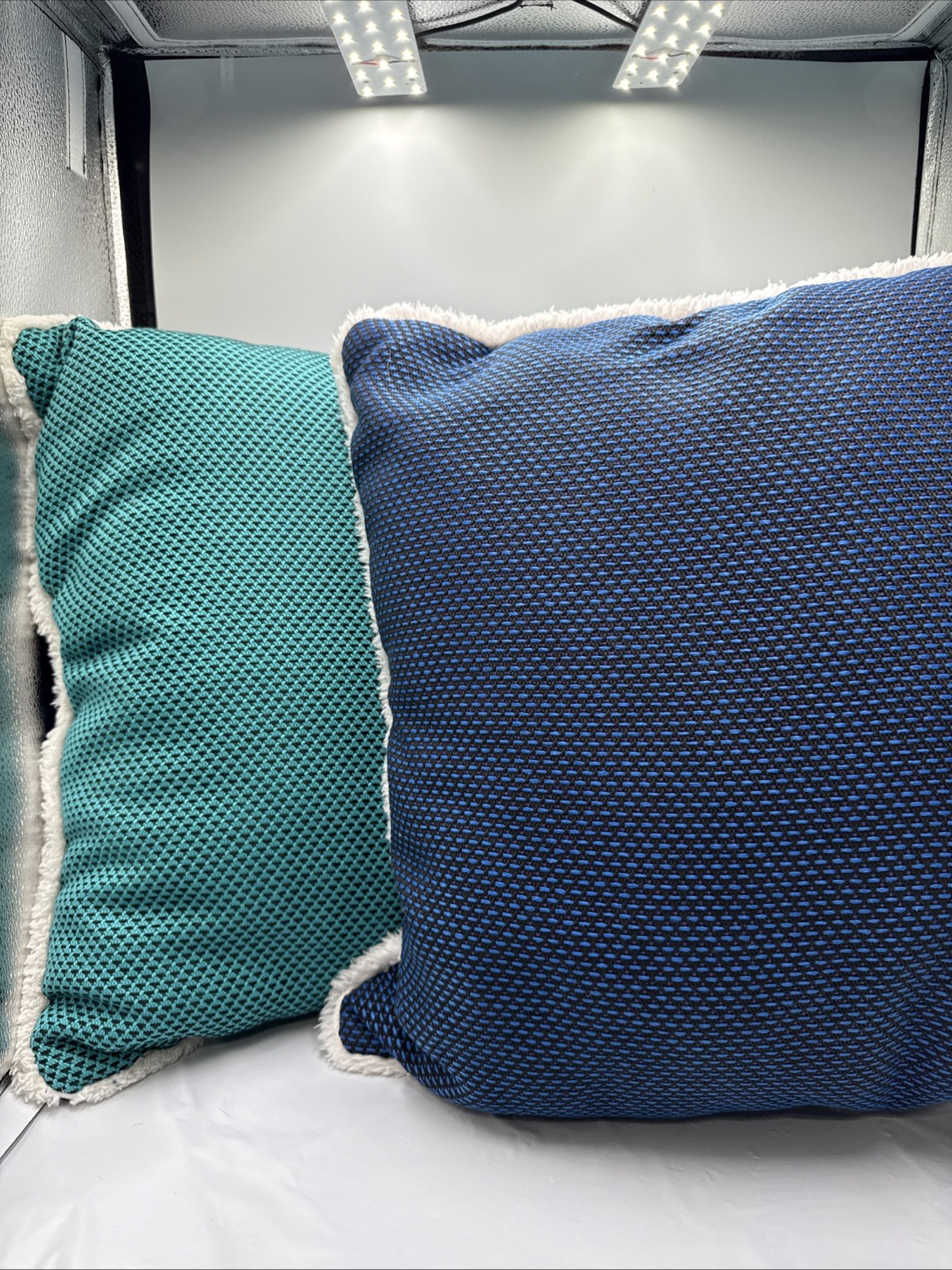 LEGO Textured Tonal Square Pillow Green/Blue 20" x 20" LEGO x Target Collection gallery
