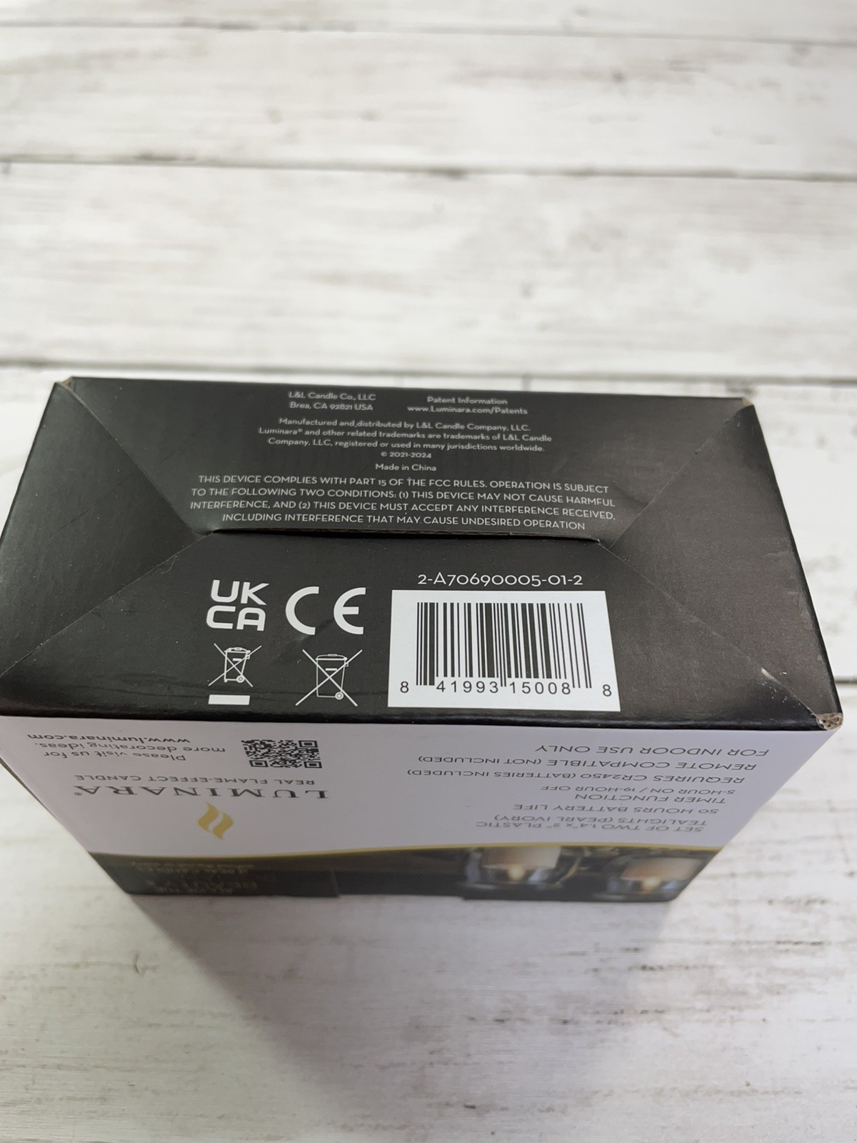 Luminara Tea Light Candles w/Timer Set of 2 w/Real-Flame Effect - 1.5"x2" NEW gallery