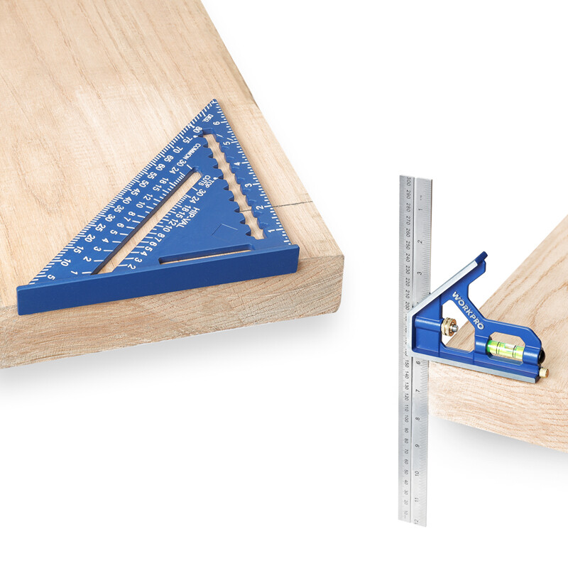 WORKPRO Rafter Square Combination Square Tool Set Rafter Square Layout Tool NEW gallery