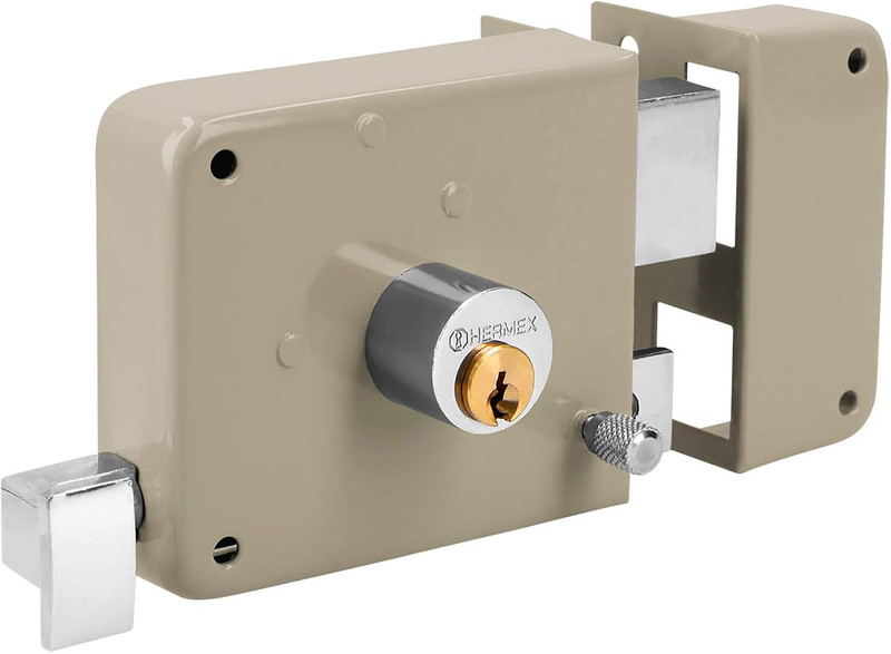 43583 / CS-70DB - Right Rim, Deadbolt Rim Door Lock Set, Standard Key gallery