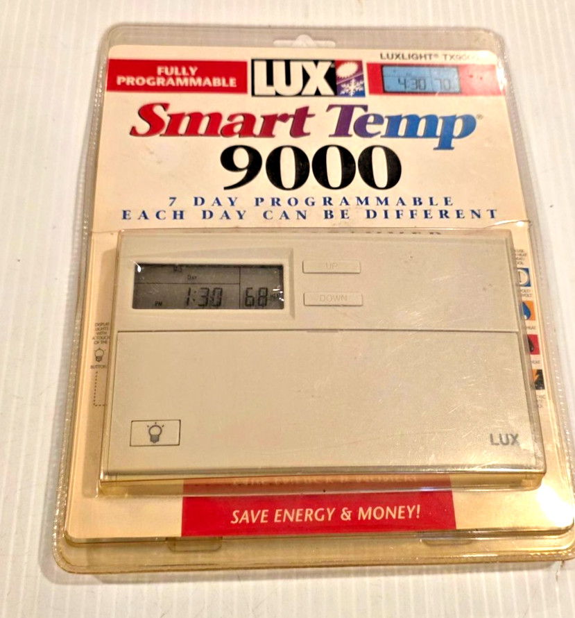 LUX Smart Temp 9000 Thermostat Electronic Programmable 7 Day 700/9000 Series gallery
