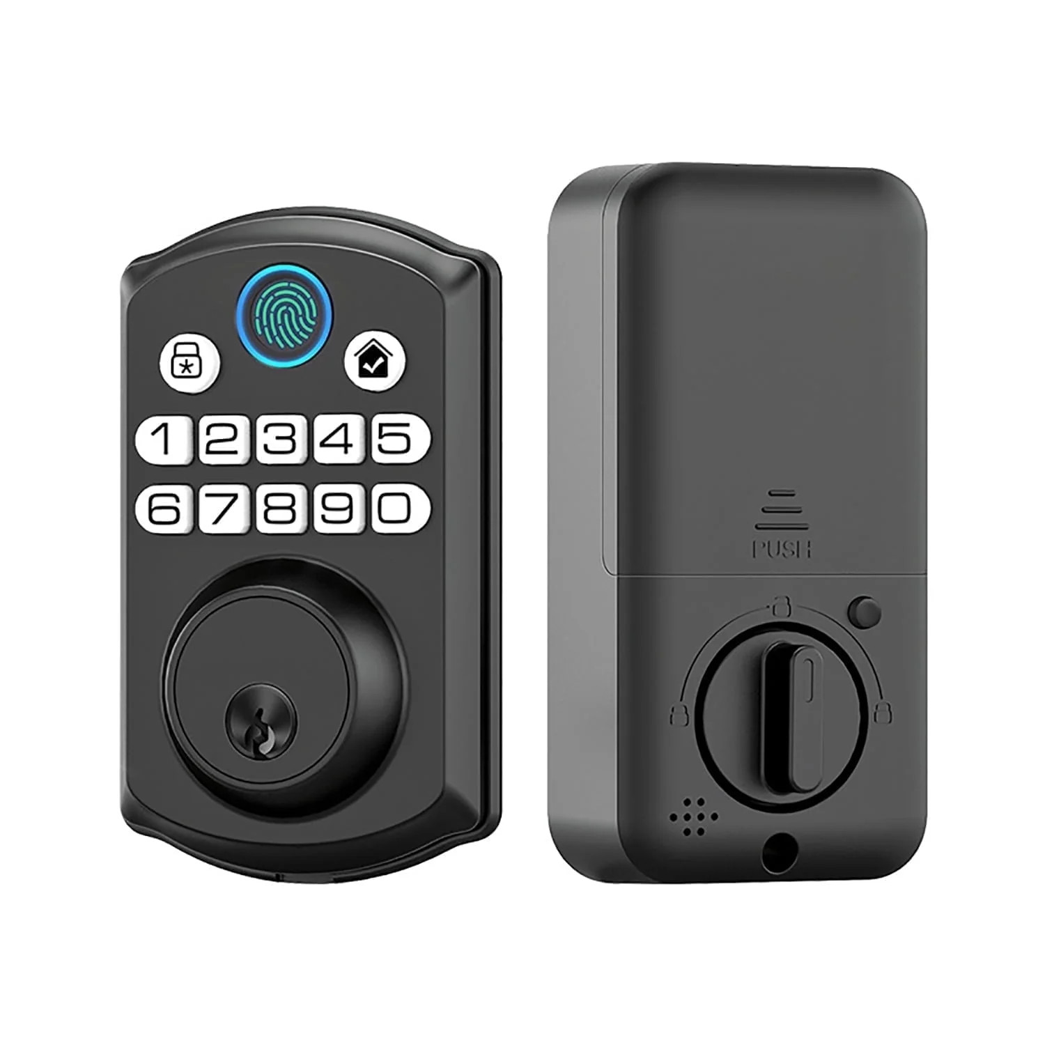 Smart Keyless Entry Door Lock Fingerprint/Code/Key IP54 Waterproof Easy Install gallery
