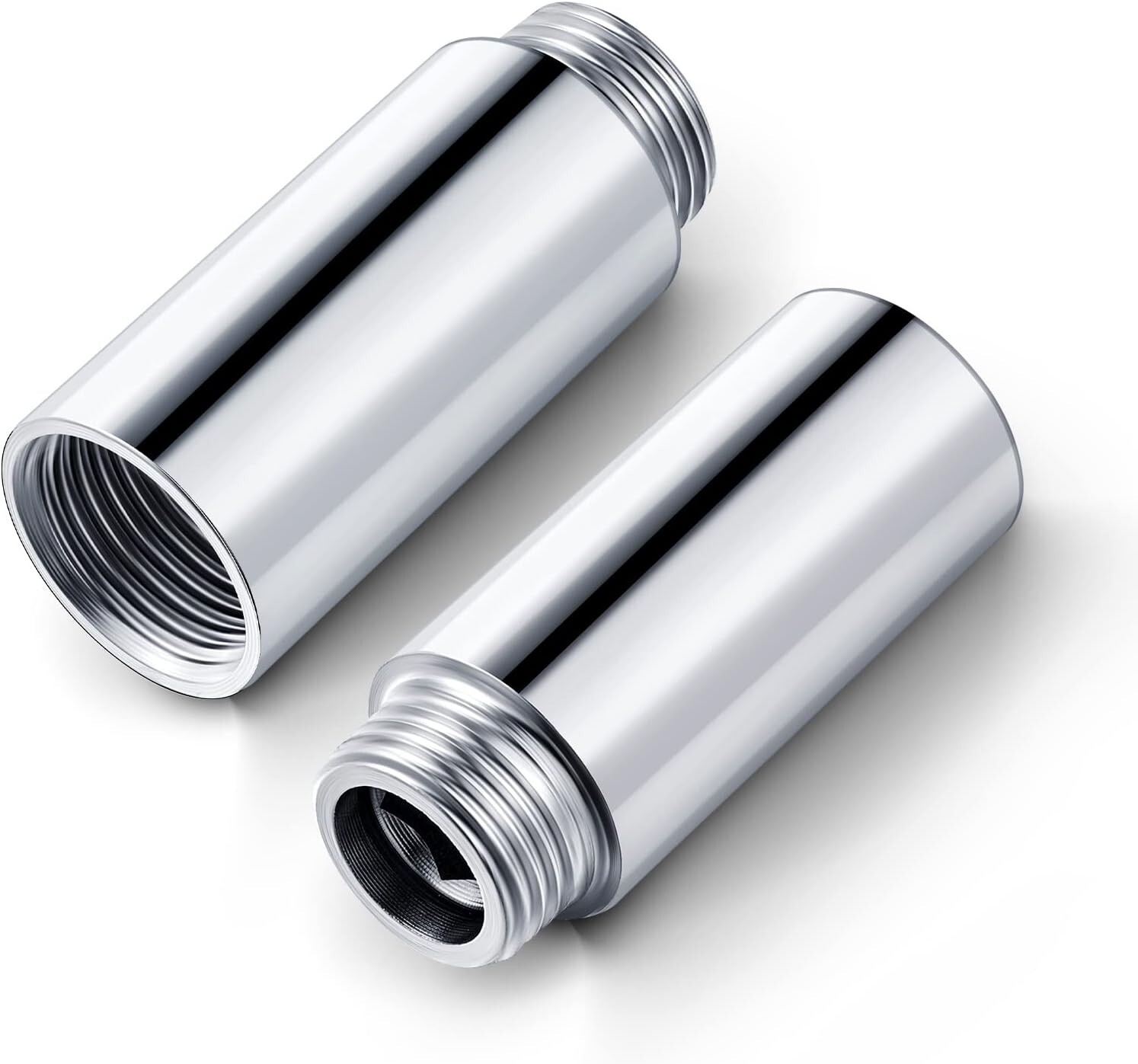 2 Pcs Shower Head Extension Arm Stainless Steel Shower Head Extender Shower Pipe gallery