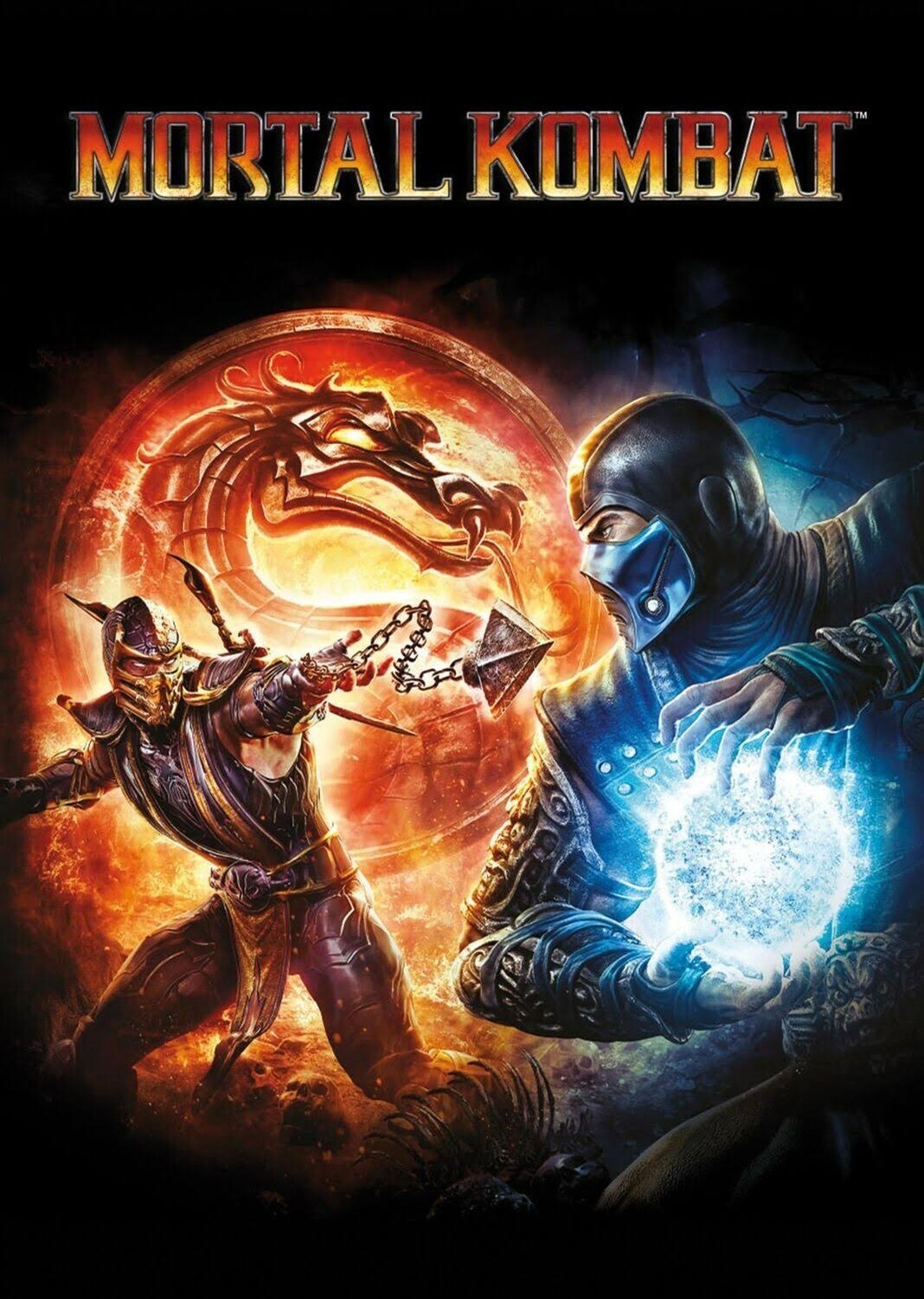 Mortal Kombat 9 - Cover Art Gaming Poster Dragon 11x16 Scorpion Sub Zero gallery