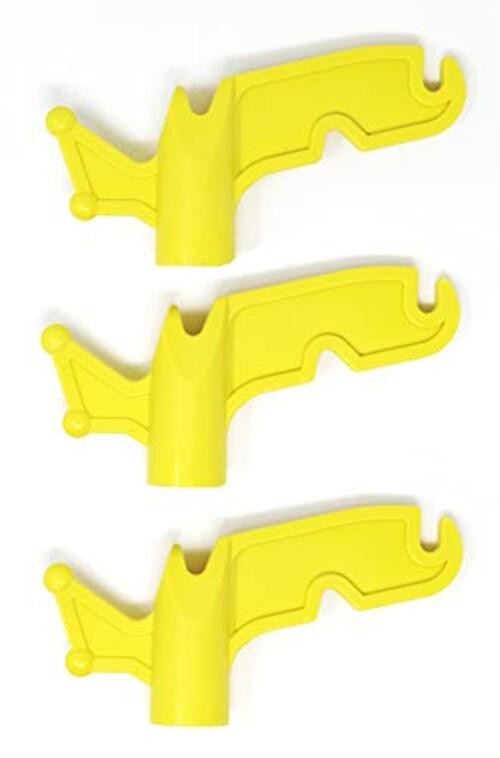 JSP Manufacturing Multi-Purpose Plastic Utility Hook Screw On Pole 3 Yellow gallery