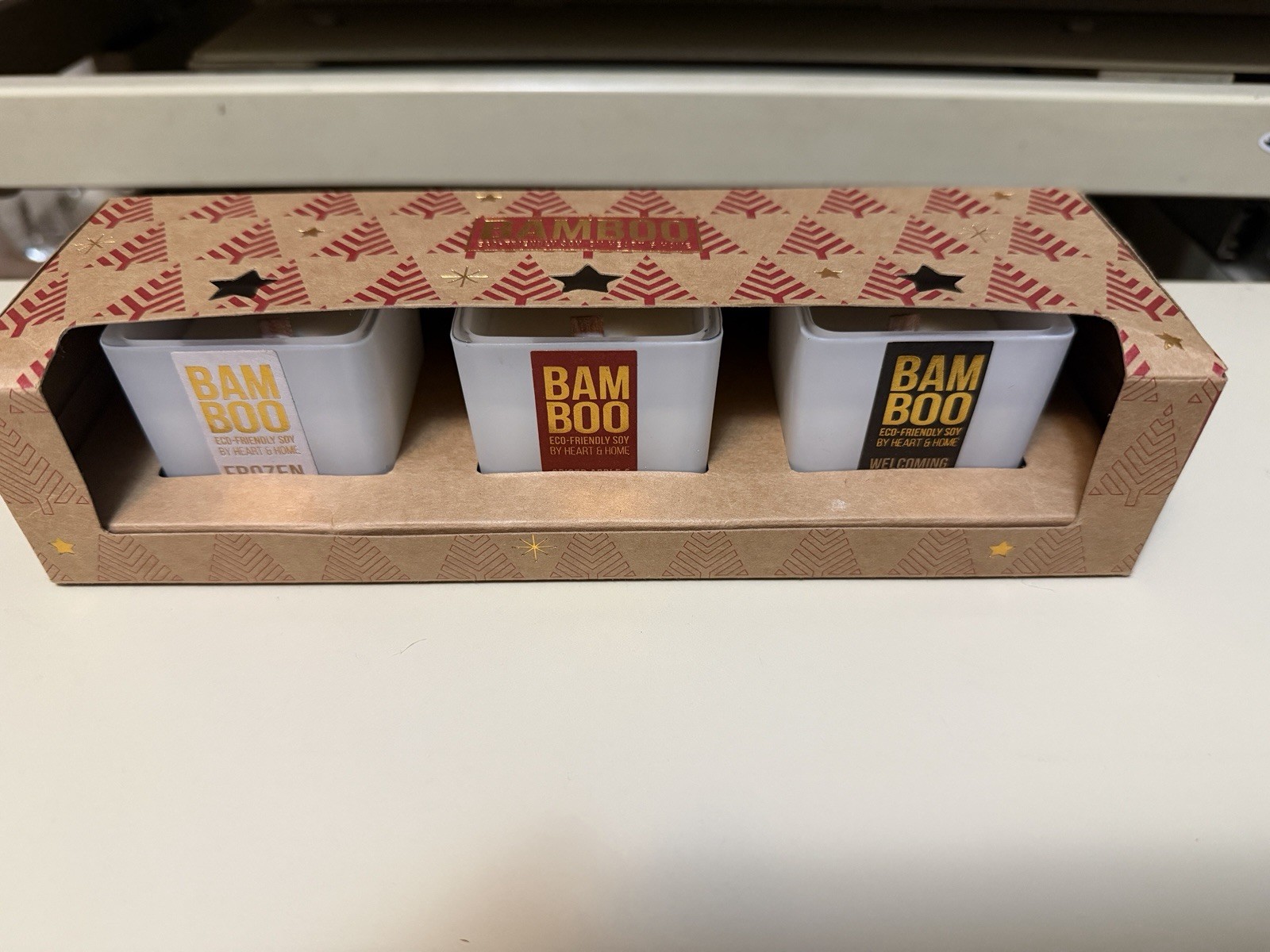 Bam Boo Three-Piece Candle Set. 1.58 Ounces Each Candle.. gallery