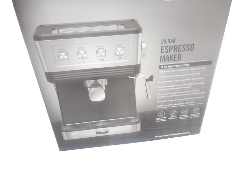 Bella Pro Series 20-Bar Espresso Maker – Stainless Steel Coffee Machine, gallery