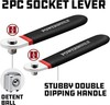 2-Piece Low Profile Socket Levers, 1/4" & 3/8" Drive, Non-Ratcheting gallery