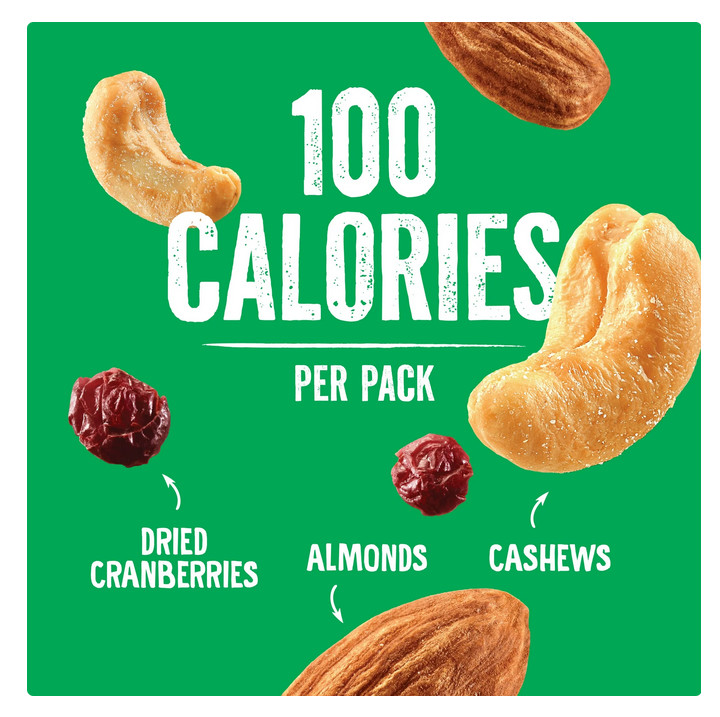 Emerald Nuts Cashews & Almonds with Dried Cranberries, 100 Calorie Packs, 10 Ct gallery