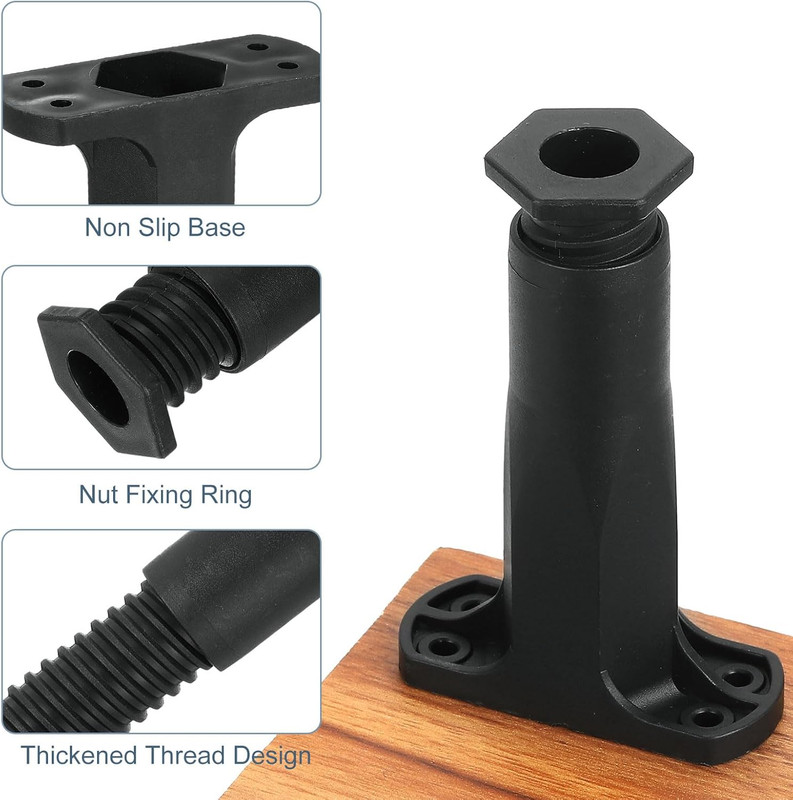 2 Pcs Adjustable Bed Frame Support Legs, 4 Inch Bed Center Slat Support Leg, Bed gallery