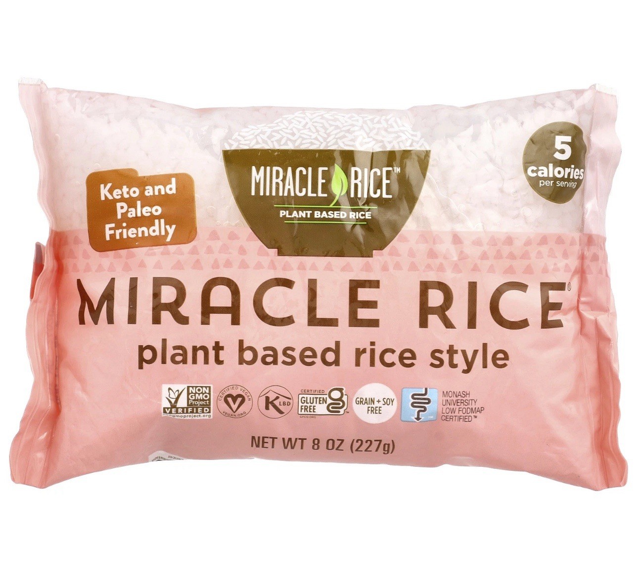 Miracle Rice®, Plant Based Rice, 8 oz (227 g) 6 Bags gallery