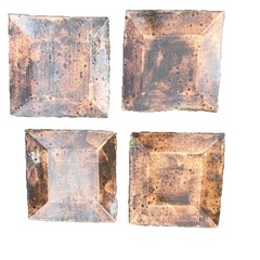Table Under Plates For Dinner Table. Beautiful Brown Ceramic Dish ware