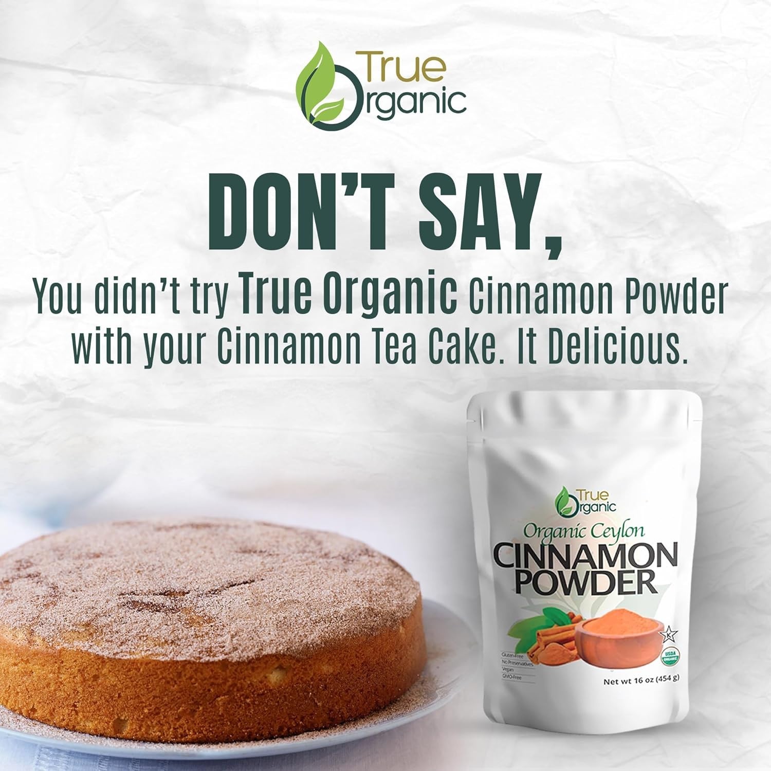 True Organic Ceylon Cinnamon Powder, 1 lb, Premium Grade, Gluten Free gallery