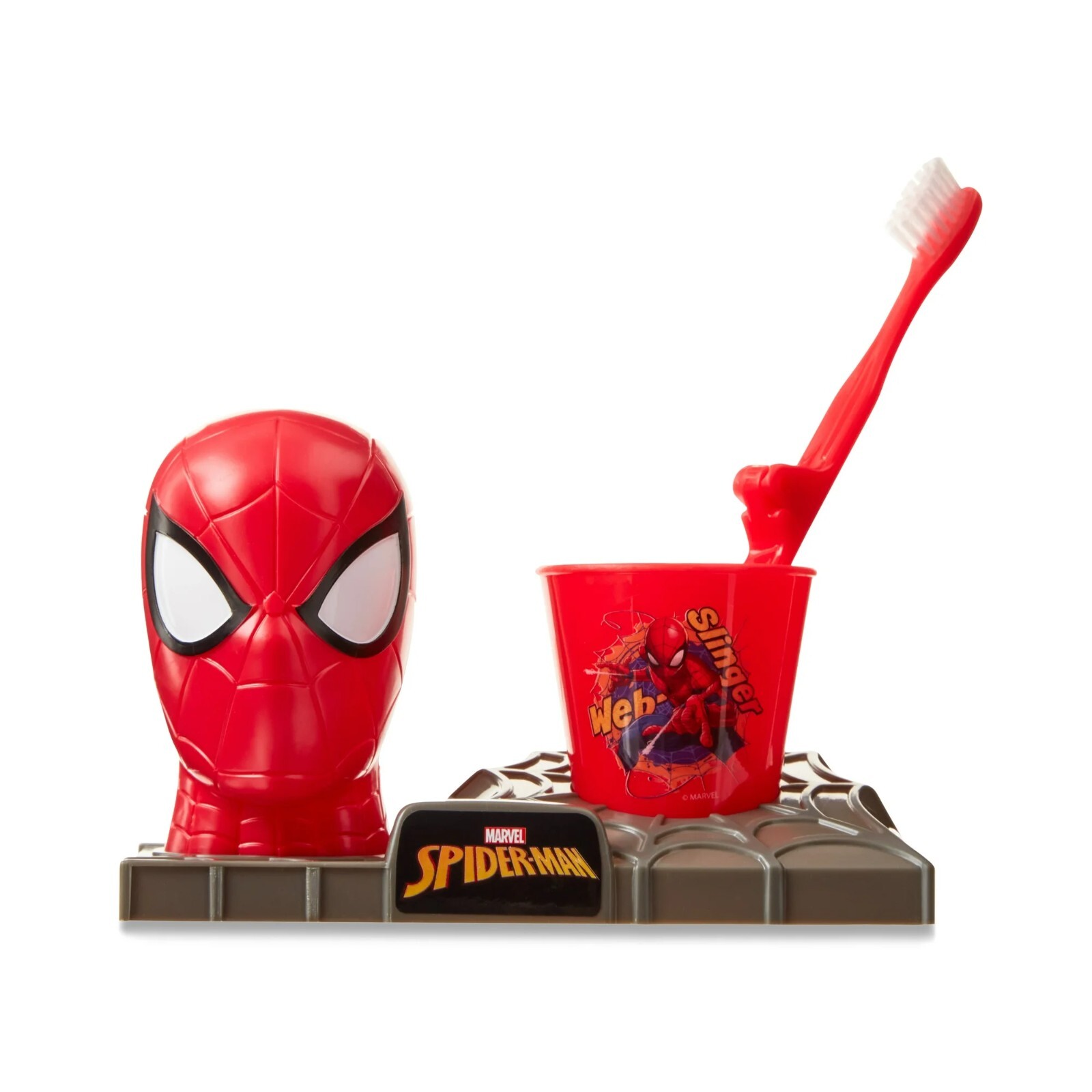 Marvel Spider Man Kids Travel Toothbrush Set Cup Holder BPA Free Gift Kit gallery