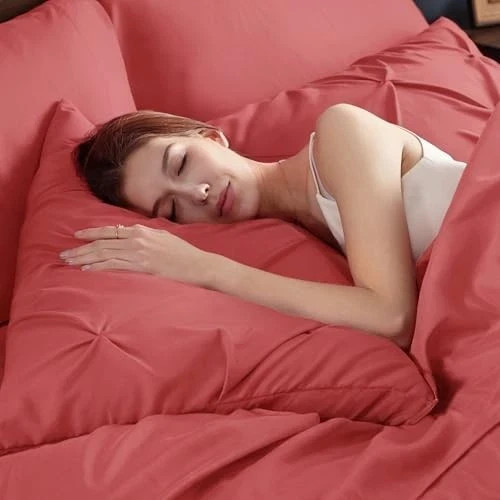 Size Comforter Set Coral Red - Bed in a Bag Bedding Set 7 King 05 - Coral gallery