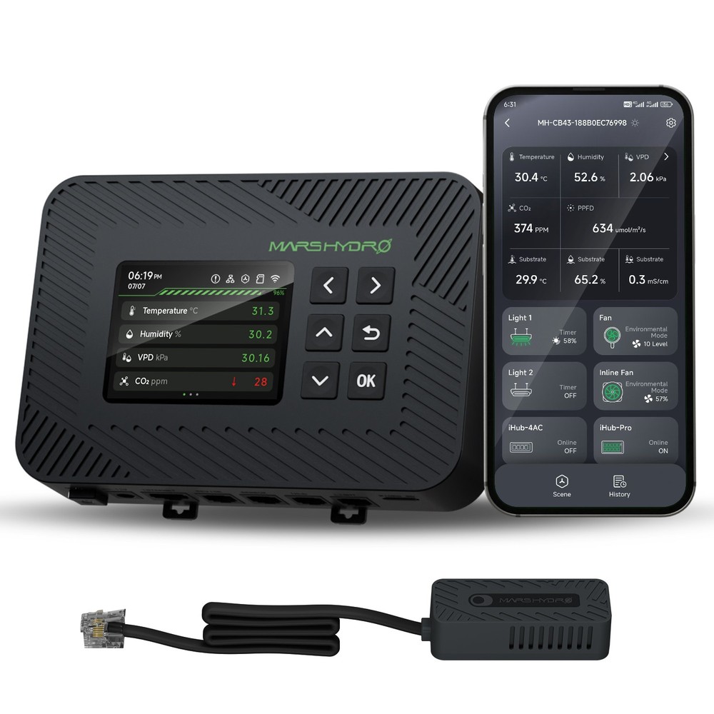 2025 New Mars Hydro iControl Smart Environmental Grow Room Controller w/WiFi App