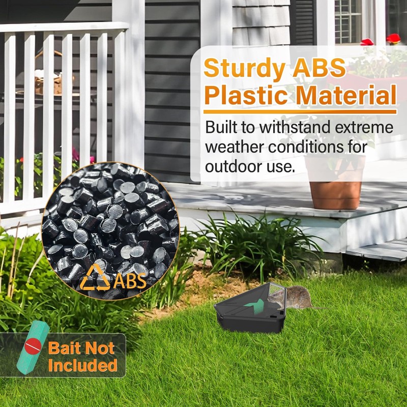 Mouse Station 4 Pack Black Locking Child Pet Safe Weatherproof Indoor Outdoor gallery