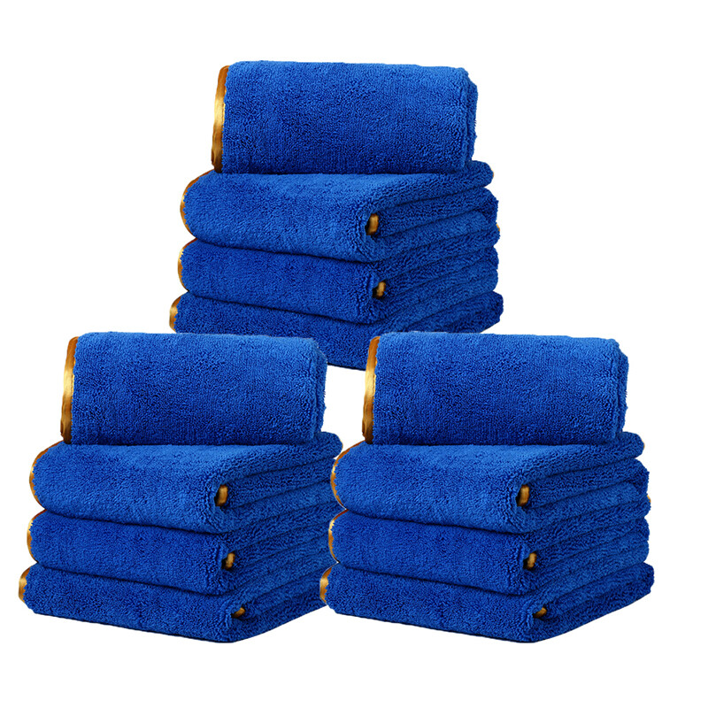 Large Microfiber Car Drying Towels Super Absorbent Scratch Free 16 "x 24" Blue gallery