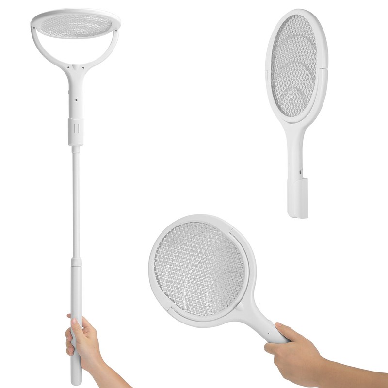 New 3-in-1 Electric Bug Zapper Racket, Mosquito Swatter with Telescopic Wand gallery
