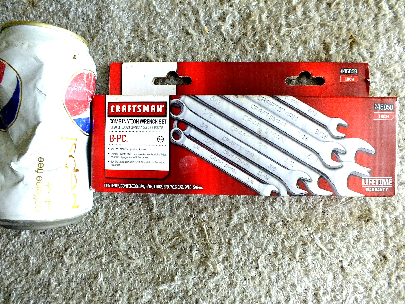 NEW IN BOX CRAFTSMAN COMBINATION WRENCH SET 8 PIECE 1/4" TO 5/8" FULL POLISH gallery