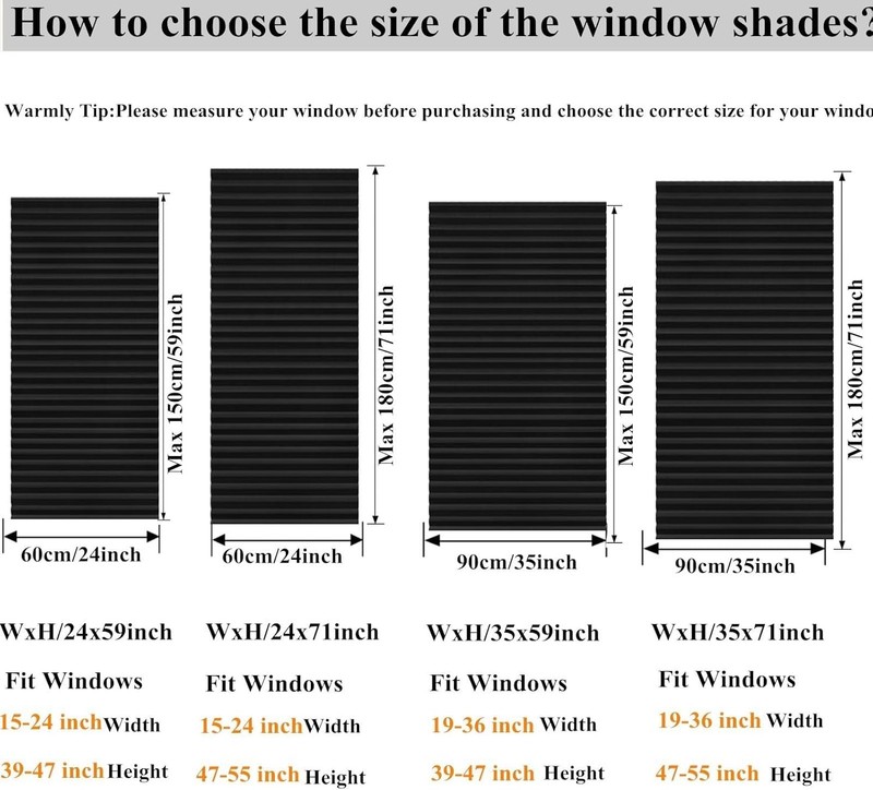 Pleated Window Blinds,Temporary Window Shades Cordless Light Filtering Pleated gallery