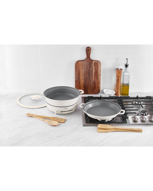 Dash 8Pc Stacking Cookware Set With Electric Burner White gallery