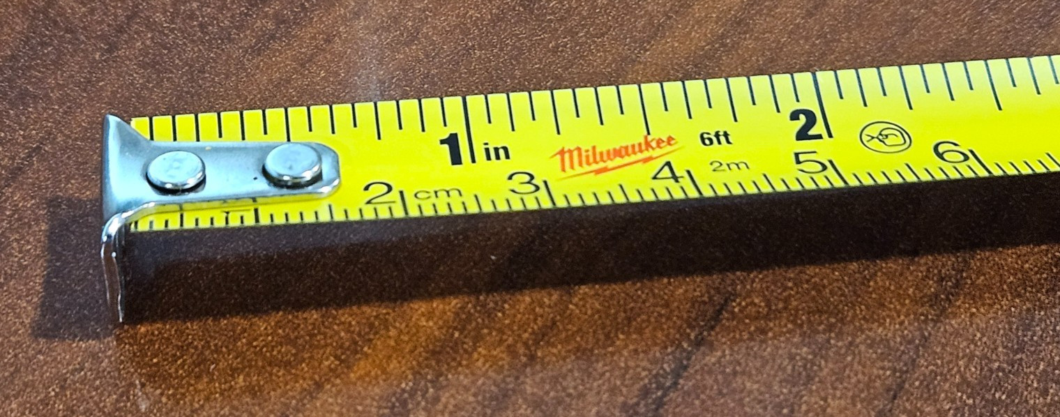 Milwaukee Mini Tape Measure Keychain 6ft / 2m 48-22-5506 Functional Tool gallery