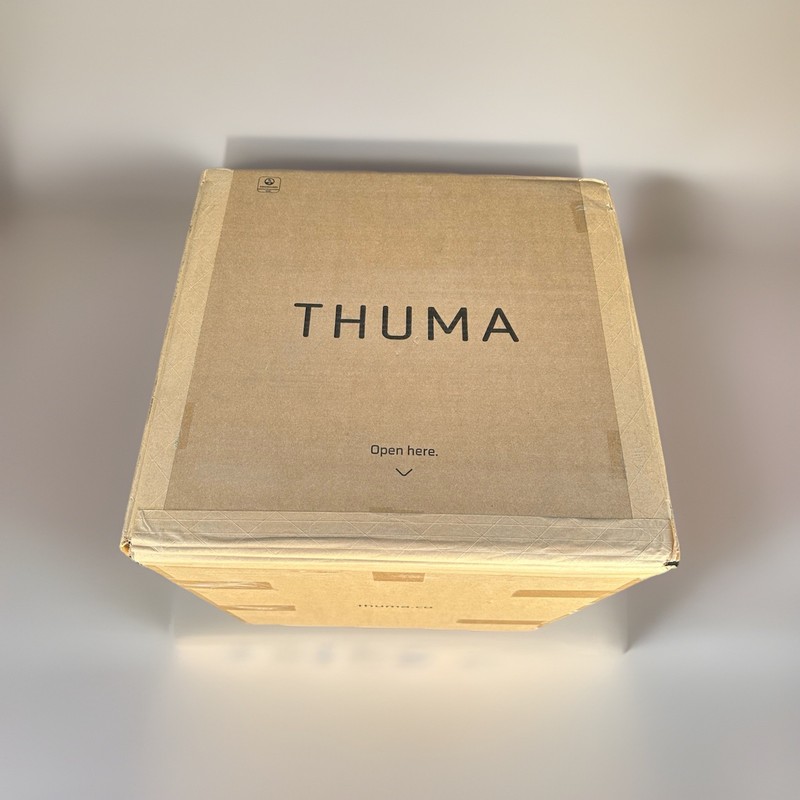 Thuma ~ Pedestal Side Table ~ Walnut Finish ~ New in Box gallery