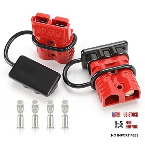 175A 1/0AWG Battery Quick Connect Wire Harness Plug Kit 175A (2 Pack) red gallery