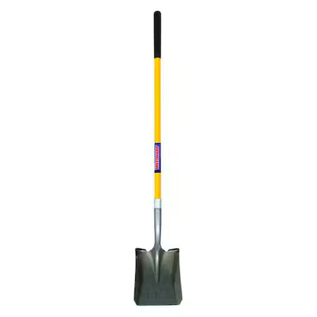 Westward 3Yu83 14 Ga Square Point Shovel, Steel Blade, 47-1/2 In L Yellow gallery