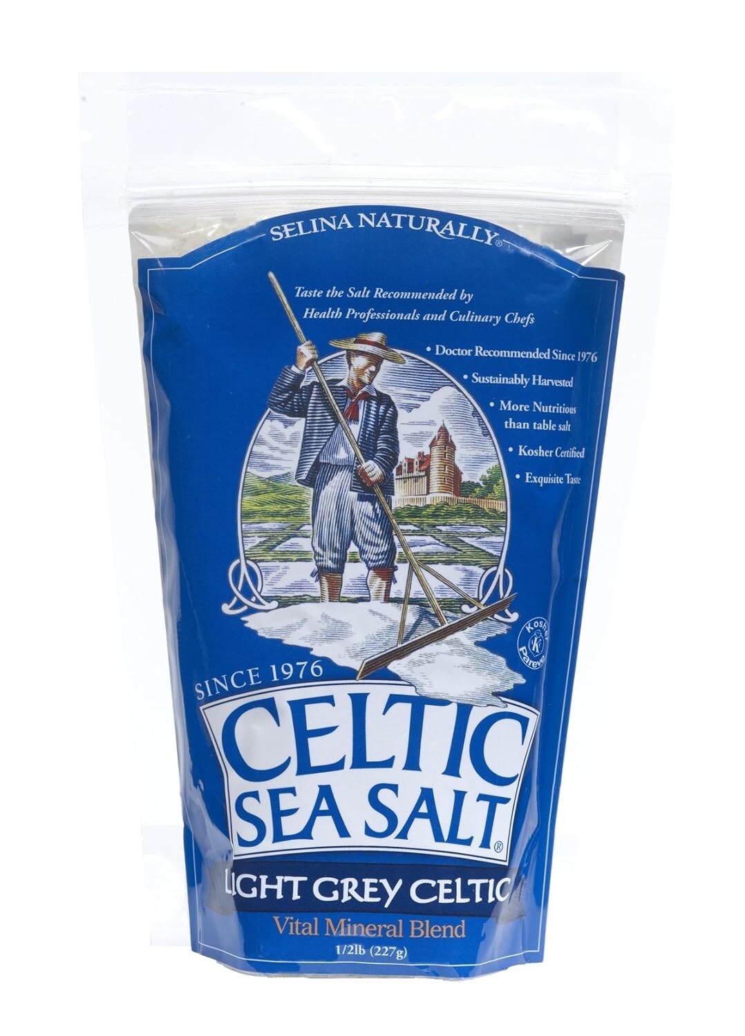 Light Grey Celtic Sea Salt - Resealable Bag - Additive-Free - Perfect fo gallery