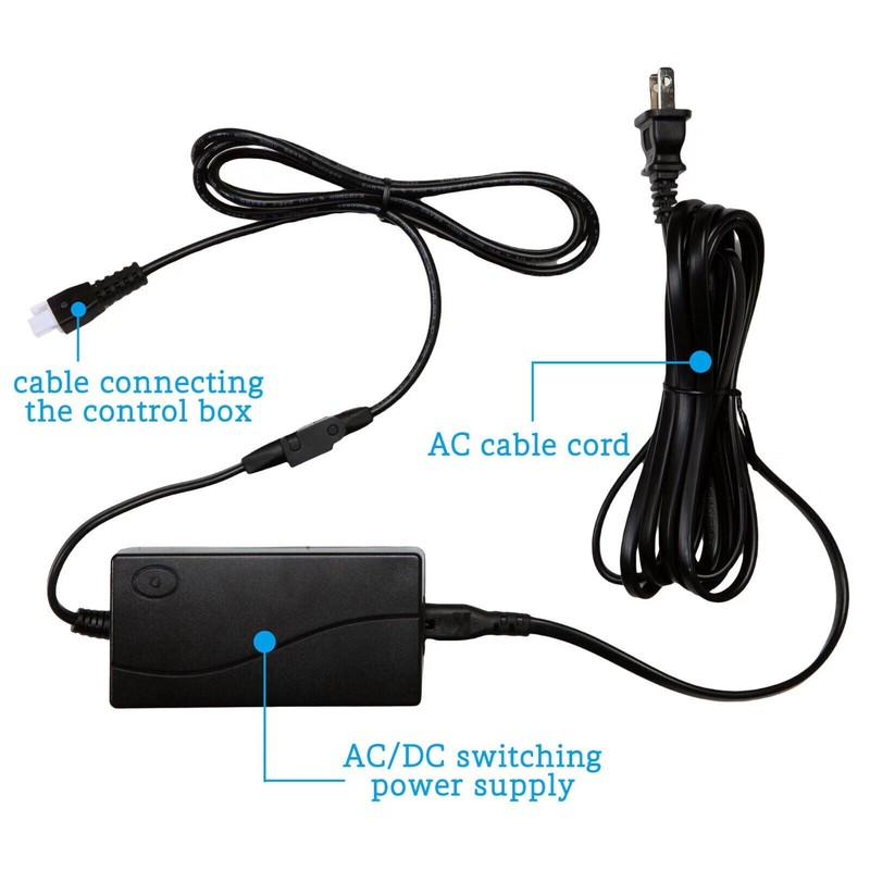 Adjustable Bed Base 29V2A AC/DC Switching Power Supply Adapter Kit Replacement gallery