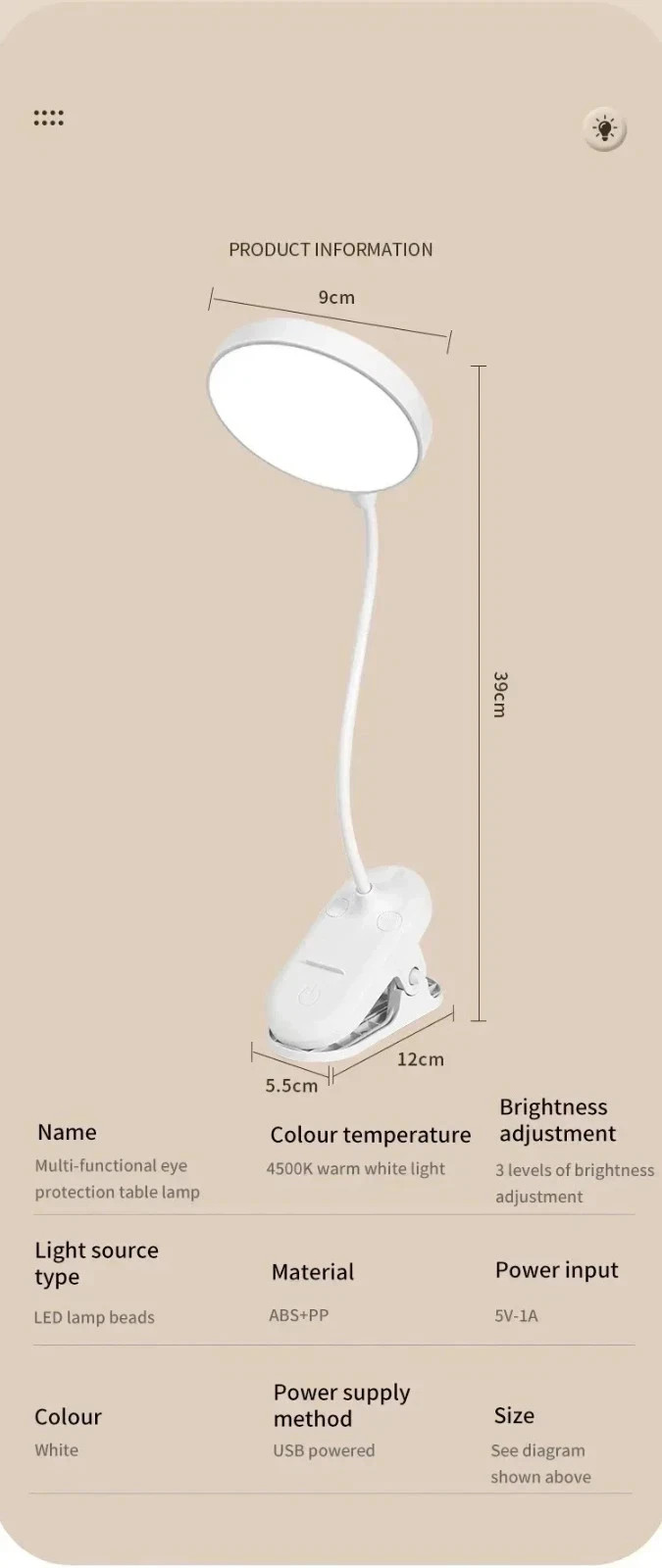 LED USB Rechargeable Clamp Clip On Flexible Desk Light Bed Read Table Night Lamp gallery
