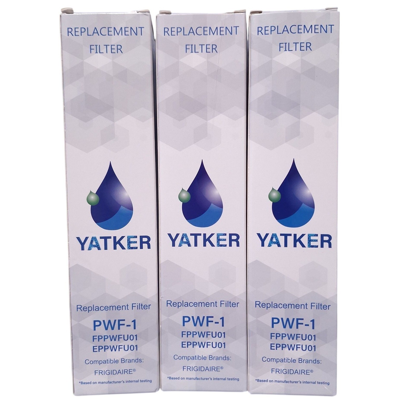 3 Pack PWF-1 Water Filter for Frigidaire FPPWFU01 EPPWFU01 Refrigerator 200Gal gallery
