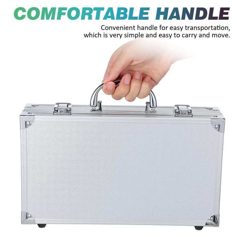 Aluminum Alloy Toolbox Small Makeup Case Portable Medicine Storage Tools Cont... gallery