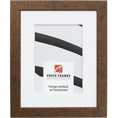 Craig Frames Essentials, 1″ Wide Rustic Copper Picture Frame With a Mat