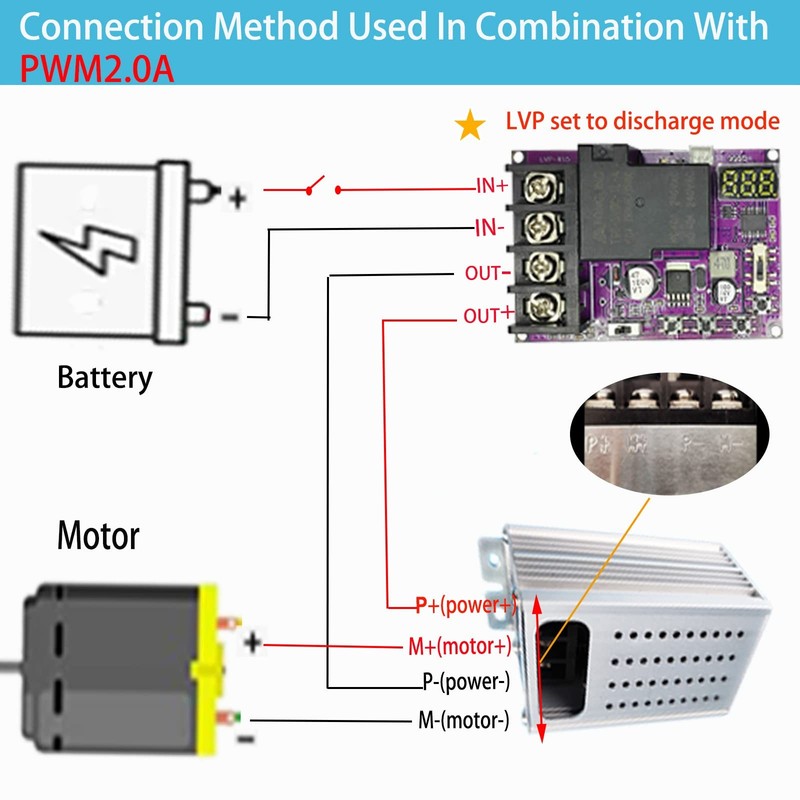 Low Voltage Disconnect and Charging Discharging Protection 2 IN 1 40A DC 5V-6... gallery