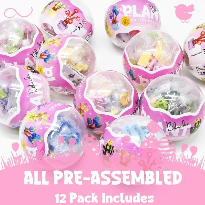 12Pcs PreFilled Easter Eggs with Plant Building Blocks, Surprise Eggs Succulents gallery