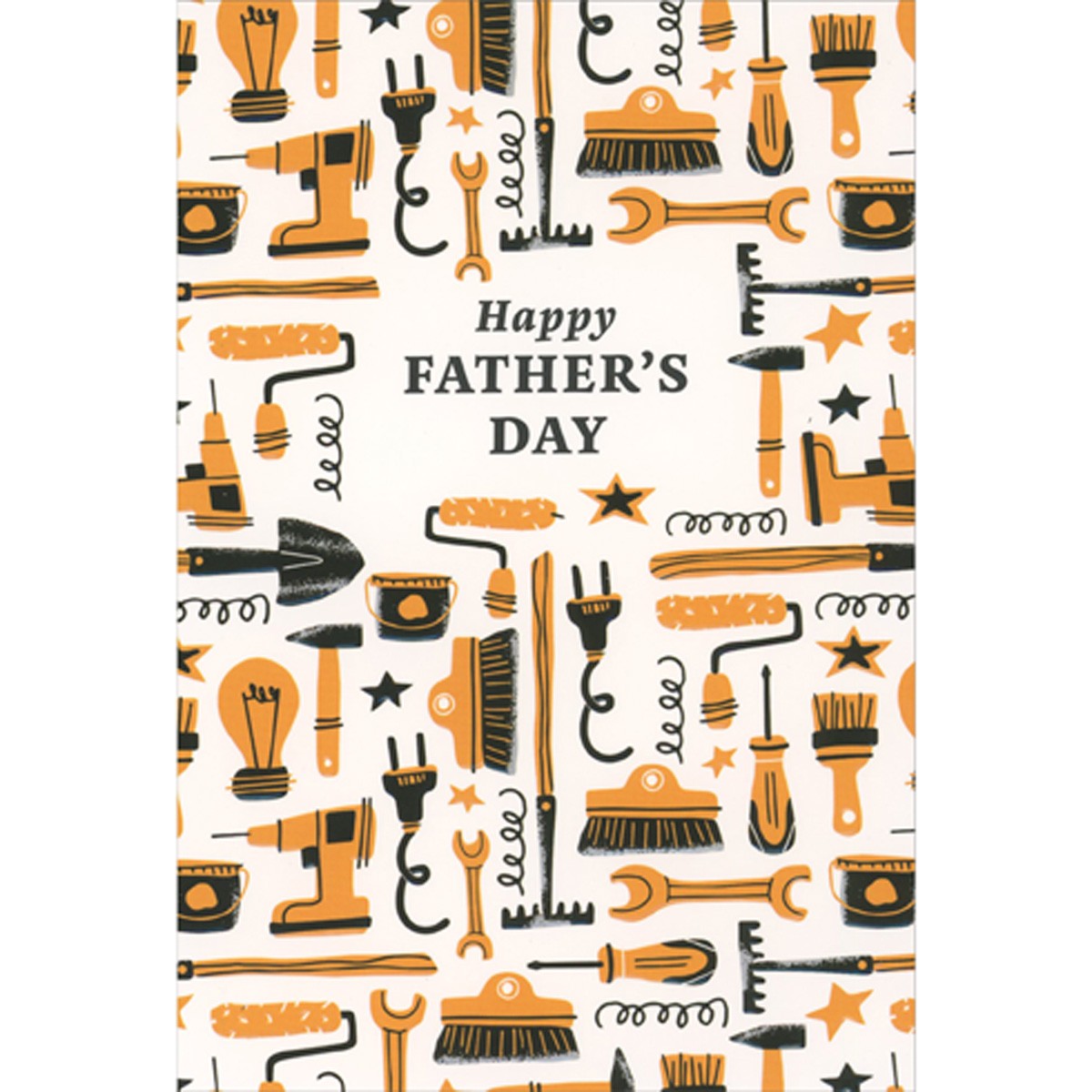 Assorted Yellow and Black Tools Filling White Panel Father's Day Card for Dad gallery