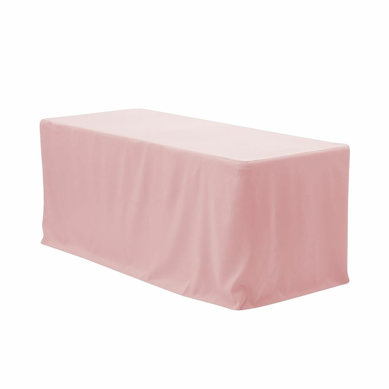 6 ft. Fitted Polyester Rectangular Tablecloth, Premium Tableclothes for weddings gallery