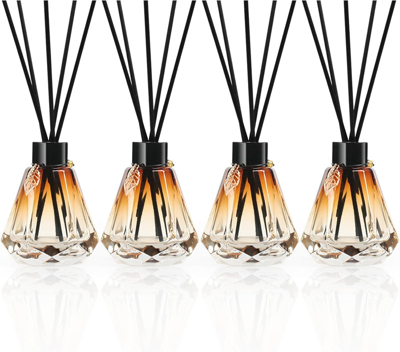 Reed Diffuser, 4Pcs Reed Diffuser Empty Bottles with 20Pcs Reed Diffuser Sticks, gallery