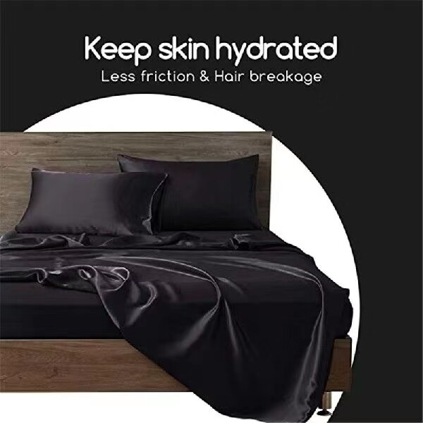 Pillowcase 2 Pack Silk Satin Comfortable Best for Hair Skin Pillow Case New gallery
