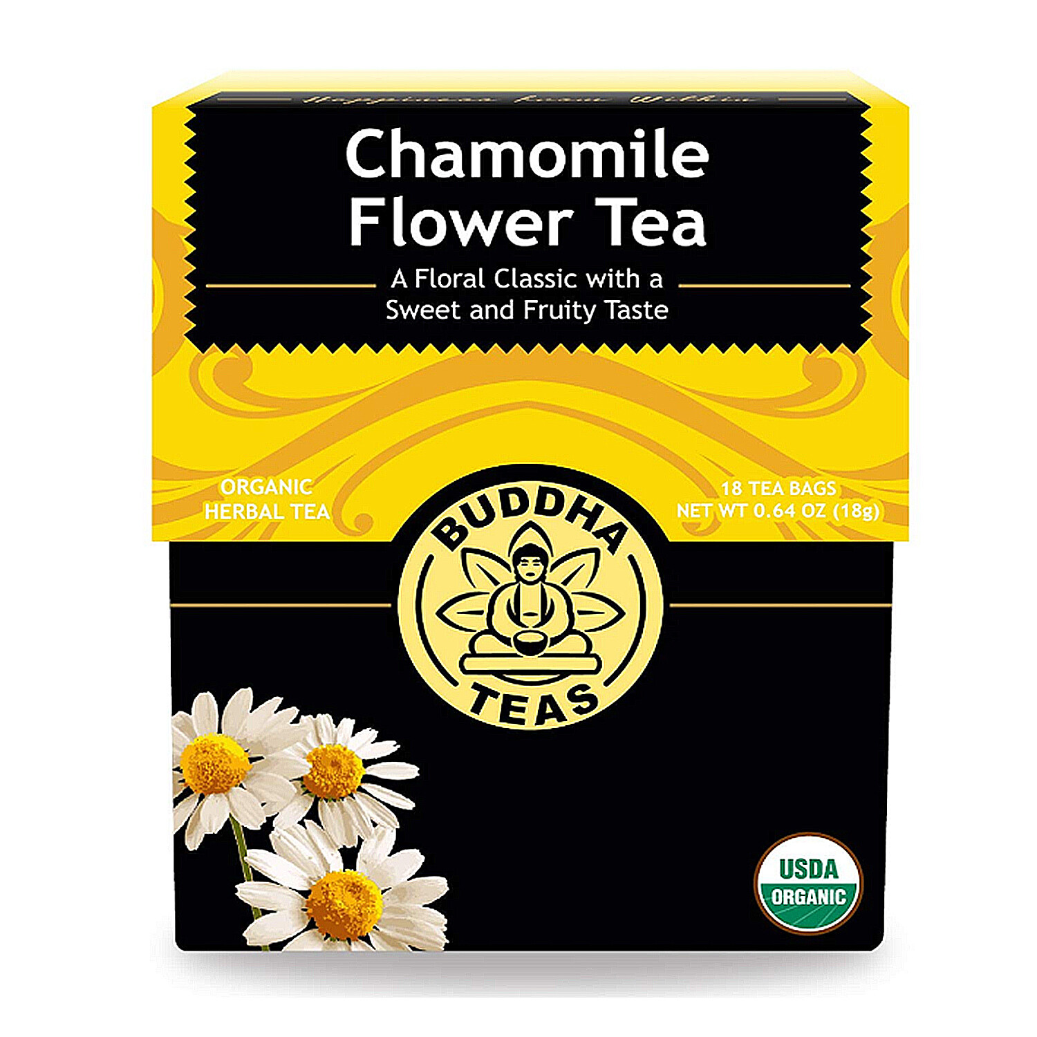 Buddha Teas Organic Chamomile Flower Tea, 18 Tea Bags gallery